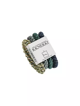 KKNEKKI | Haargummi Lot de 4 BUNDLE 45 | dunkelgrün